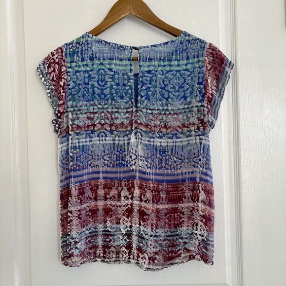 Twelfth Street by Cynthia Vincent Blouse Burnout Velvet - Picture 3 of 8